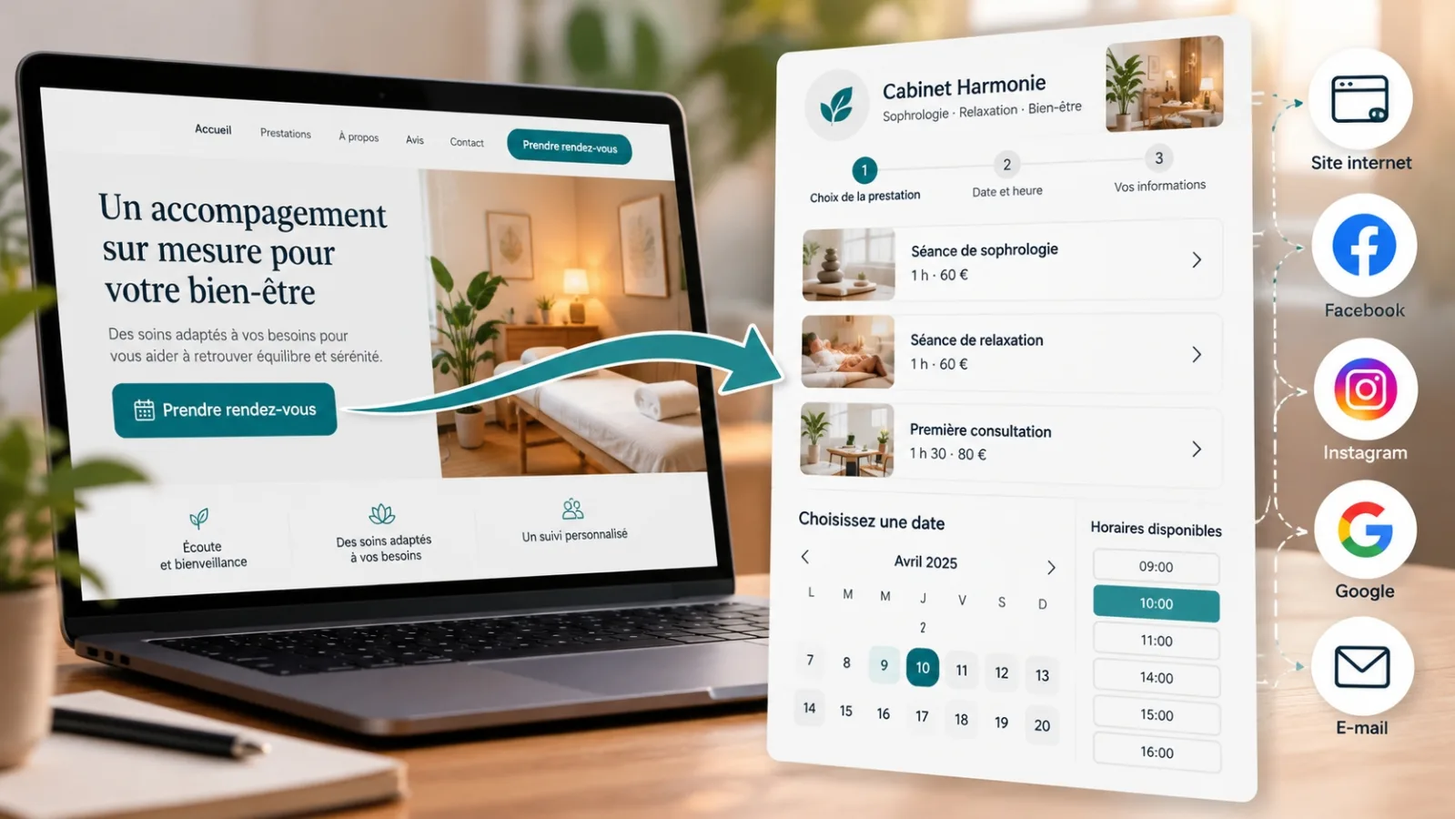 Ajouter la prise de rendez-vous en ligne à son site internet
